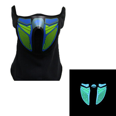 

Halloween LED Mask Light Up Party Terror Masks Cold Light Helmet Fire Festival Party Glowing Dance Ball Accessories
