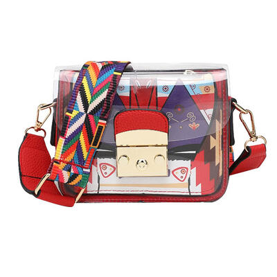 

Fashion Wide Strap Women Messenger Shoulder Bag Summer Funny Mini Jelly Bag