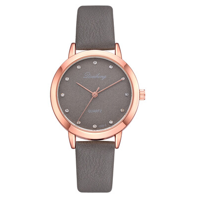 

New watch Korean version with rhinestone noble casual womens fashion watch fashion solid color student wrist watch