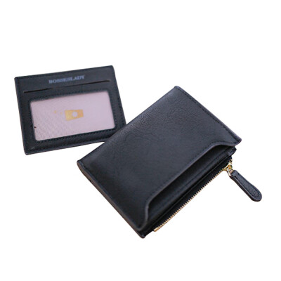 

Tailored leather women wallet small printing letter female purse zipper coin wallet