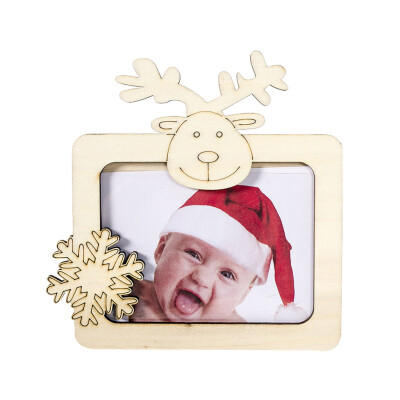 

Tailored New wooden Christmas Photo Frame Decorations Photo Ornament Table Decor