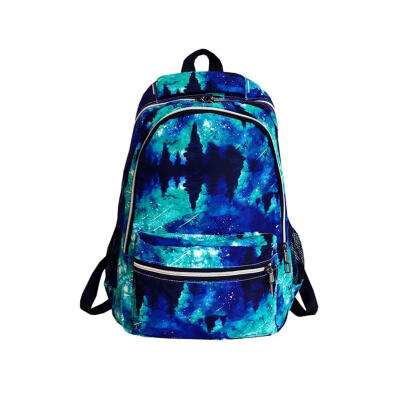 

Printing Travel Backpacks Women School Bags Large Capacity Canvas Knapsack