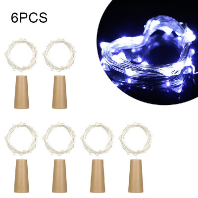 

String Lights Bottle Stopper Atmosphere Lamp 2Meters 20 LED Copper Wire Fairy White Twistable String Light