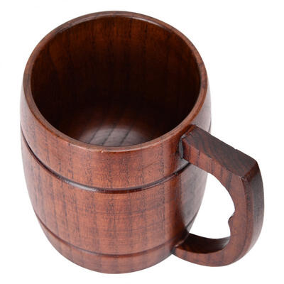 

Greensen Natural Pure Wooden Beer Cup Handmade Eco-friendly Water Drinking Cups