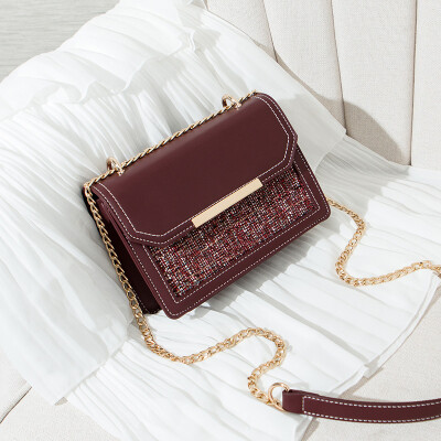 

Autumn&winter fresh female bag tide Korean version of the chain hour still single shoulder oblique satchel