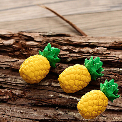 

Siaonvr 3 Pcs Kawaii Pineapple Eraser Cartoon Fruit Eraser Student School Supplies