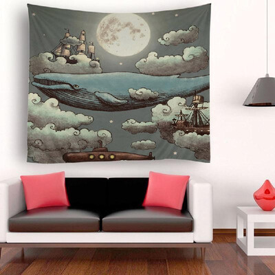 

Tapestry Wall Hanging Scenery Tapestries Sunset Landscape Tapestry for Bedroom Living Room Dorm 512"X591"