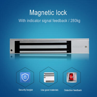 

280KG 600Lbs Electric Door Magnetic Lock DC 12V Door Electromagnetic Lock For Access Control