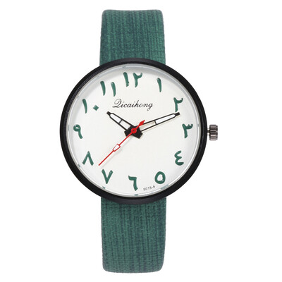 

Womens personality digital fashion wrist watch creative wood grain