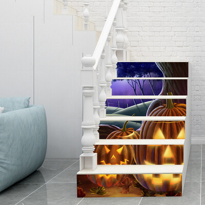 

〖Follure〗Halloween Pumpkin Stereo Stickers 3D Stair Stickers Can Be Moved Decor
