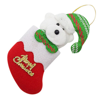 

〖Follure〗1PC Christmas Small Socks Ornament Hanging Pendant Embellishment Decoration