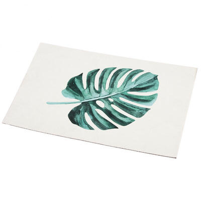 

Greensen Non-Slip Door Mat Water Absorption Rug Carpet Bath Pad Leave Mat Bathroom Bedroom Decor