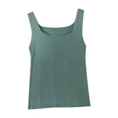 

Women Summer New Style Breathable Solid Color Concise Casual All-match Camisole Top