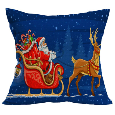 

Tailored Merry Christmas Cushion Cover Square Pillow Case Home Decor