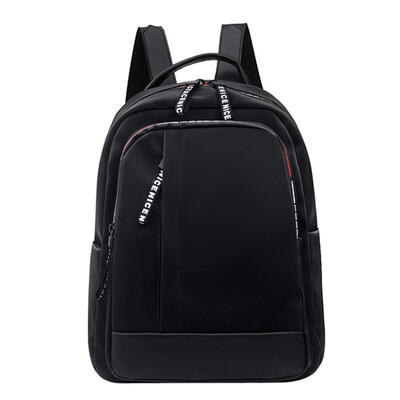 

Solid Color Handbag Women Large Capacity Nylon Waterproof Zipper Backpack