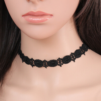 

New Black Lace Short Choker Necklace Girls Punk Elegant Trendy Women Korean Necklace Fashion Jewelry