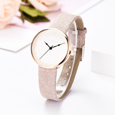 

RM Sleek Minimalist Shell Print Monochrome Watch Leather With Strap Ladies Watch