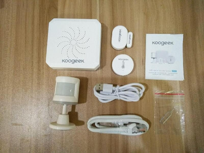 

Koogeek Wireless WiFi Smart Home Security Alarm System Zigbee Gateway Host PIR Motion Detector Wireless Magnetic Door&Window Senso
