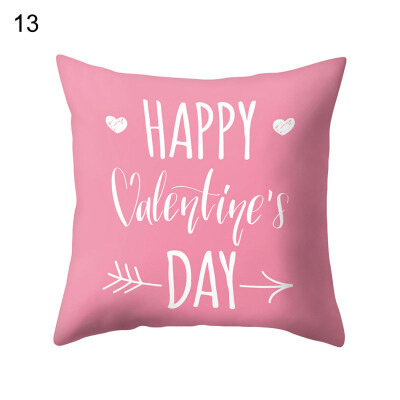 

Love Heart Happy Romantic Pillow Case Cushion Cover Sofa Bed Car Office Decor