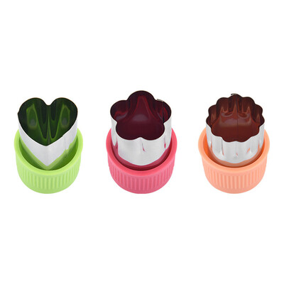 

Siaonvr 3Pcs Fruit Star Shape Fondant Cake Cookie Plunger Mould Mold Cutter Tools