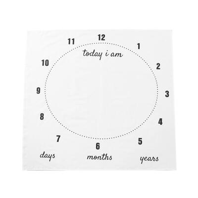 

Newborn Baby Number Disc Printed Background Calendar Photography Blanket