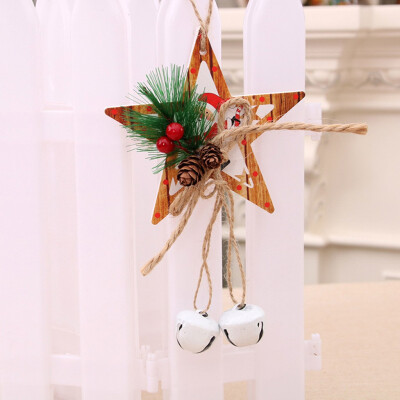 

Gobestart Christmas Xmas Tree Hanging Pendant Wind Bell Door Hanging Decoration