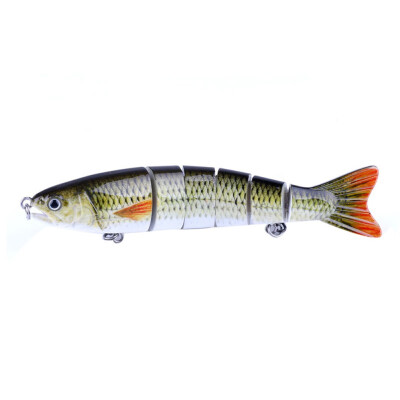 

127CM Fishing Lure Mini 3D Artificial Bait False Multi Joint Printed Fish Shape ABS Plastic Lure Fishing Accessories