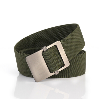 

New elastic force canvas belt fashion easy&convenient Alloy buckle Men belt casual simple Men outdoor cowboy belt