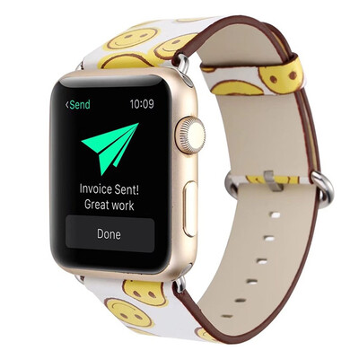 

〖Follure〗Leather Strap Replacement Band Tour Bracelet Watchband For Apple Watch 38MM