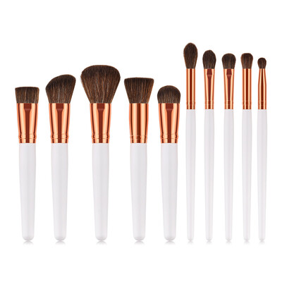 

Toponeto 10PCS Black Cosmetic Makeup Brush Brushes Foundation Powder Eyeshadow Brush Set