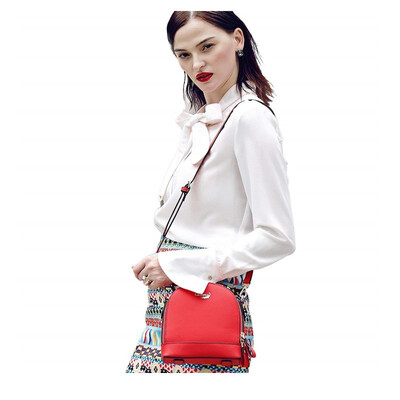 

New trend in 2018Leather handbag trend cute candy color small square bag shoulder Messenger bag