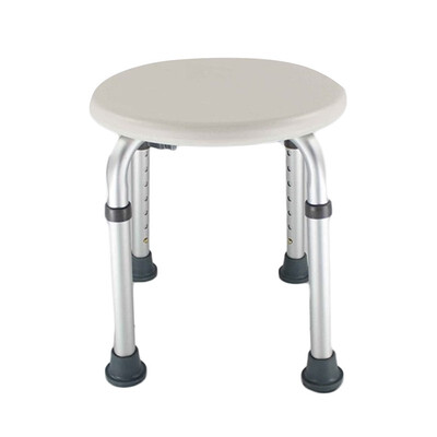 

Adjustable Lightweight Bath Shower Chair Stool Seat w Anti-Slip Rubber