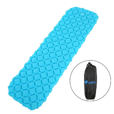 

Outdoor Inflating Sleeping Pad Cushion Mattress Rectangle Backpacking Camping Travel Air Support Cell Inflatable Sleeping Pad