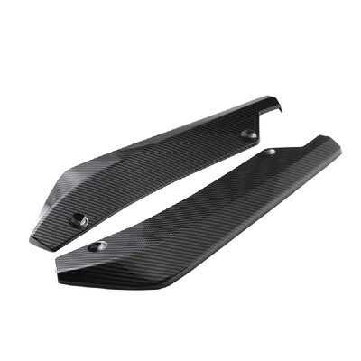 

Rear Bumper Lip Splitter Universal Car Side Fender Fins Body Lip Spoiler Chin Skirt ProtectorCarbon Fiber Color