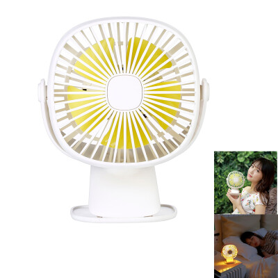 

〖Follure〗Protable Fan USB Mini Electric Fan Night light Table Fan 3-Speed Wind Adjustable