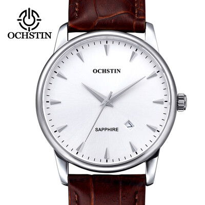 

Augustus OCHSTIN double movement imported movement leather waterproof mens quartz watch mens watch