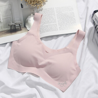 

〖Follure〗Cool Bra Ice Silk Trackless Vest Without Steel Rim Sports Bra Sleep Yoga Bra