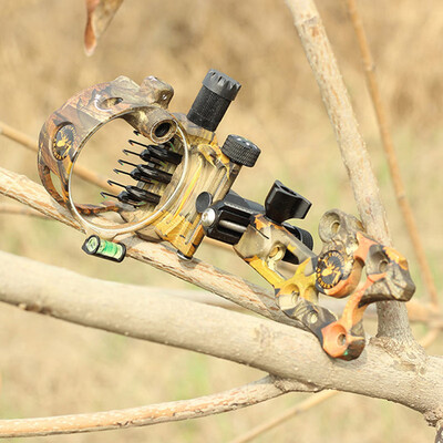 

Archery Compound Recurve Bow Sight Peep Micro Adjustable 0019 Optical Fiber