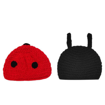 

2pcsset Cute Baby Boys Girls Insect Beetle Crochet Cap Pants Photo Props