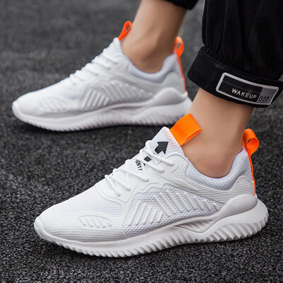 

Mens shoes summer breathable flying woven sneakers Korean version of the trend Alpha second generation coconut shoes running shoes