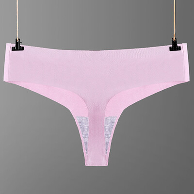

Womens Underwear Solid Thin Seamless Lingerie Briefs Bikini Thongs Knicker Sissy