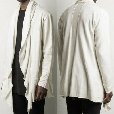 

Trench Coat Fashion Mens Jacket Winter Warm Wool Coat Outwear Long Overcoat