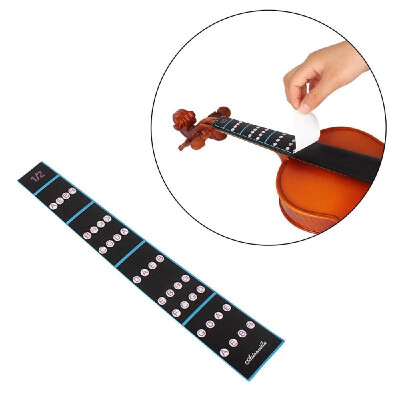 

18 Violin Fiddle Finger Guide Fingerboard Sticker Label Intonation Chart Fretboard Marker for Practice Beginners