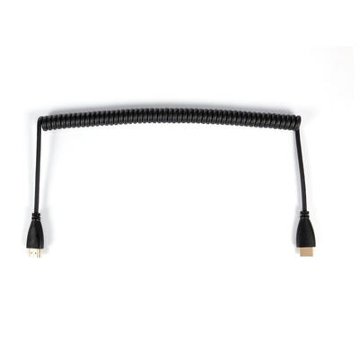 

2m Elastic Coiled Spring HDMI Cable Male to Male V14 HD 1080P 3D Wire Cord