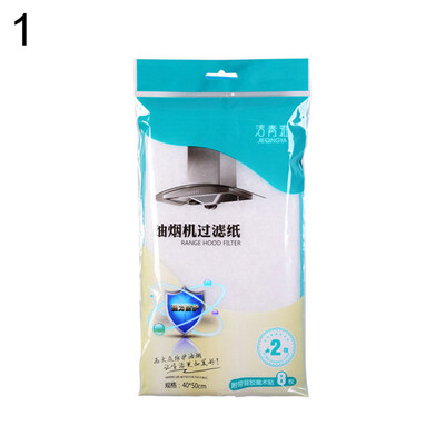 

2Pcs Range Hood Grease Filter Paper Oil Absorbent Dirt Stopper Kitchen Appliance