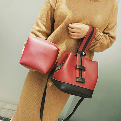 

Tailored Fashion Women Two Set Handbag Shoulder Bag Messenger Bag Zipper Bag Tote BU