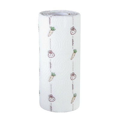 

Disposable Cleaning Rag Paper Carton Elk Printed Absorbent Dishcloth Dish Towels Kitchen Oil Blotting Paper Hand Towel