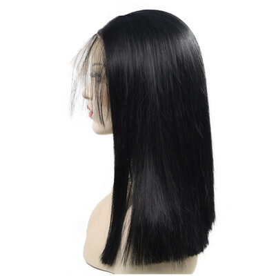 

Dolago Long Straight Wig Black lace front wig Synthetic Wigs For Women