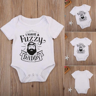 

Newborn Infant Baby Boy Clothes Cotton Romper Jumpsuit Bodysuit Letter Printed Outfit