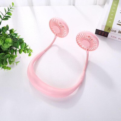 

7 Blades USB Rechargeable Wearable Portable Mini Hand Free Fan Neckband Fan